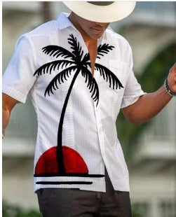 3D Sommer Casual Printed Hawaiian Shirt Männer Urlaub Seaside Wear