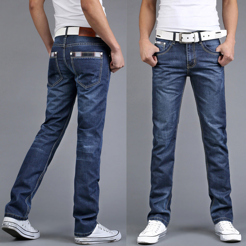 Herren Jeans Slim Straight Lange Hose