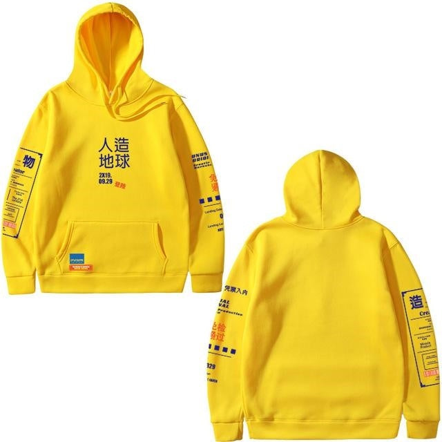 Sweater Cropped Hoodies For Men Sweatshirt Drawstring Cool - ARCHSHOPE