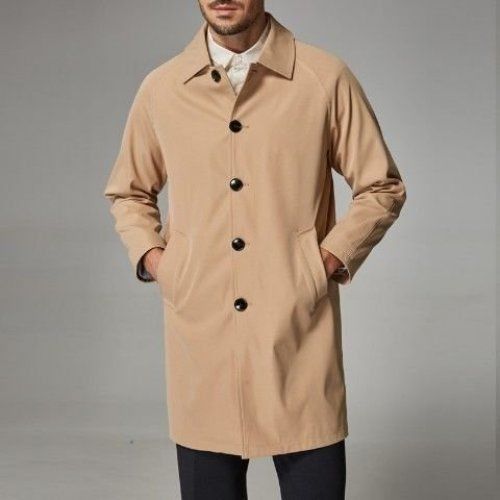 Mittellanger, lockerer Trenchcoat für Herren
