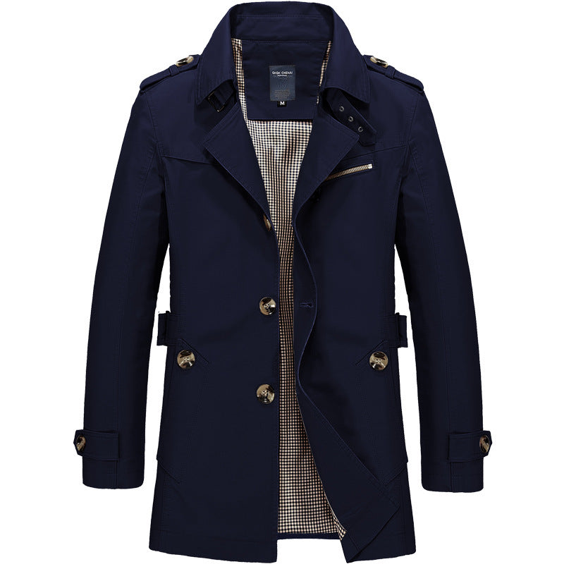 Mittellange Windbreakerjacke Herren