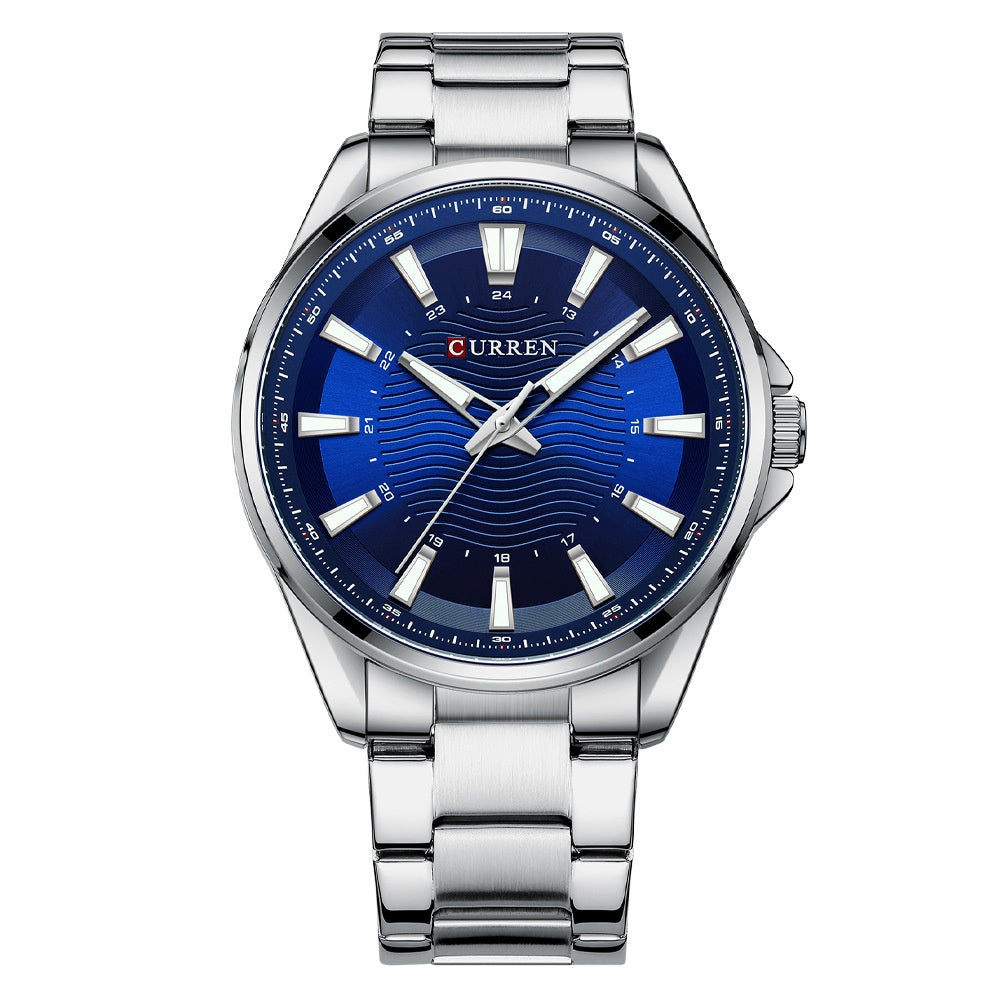 Waterproof Round Mens Simple Steel-Strap Watch - ARCHSHOPE