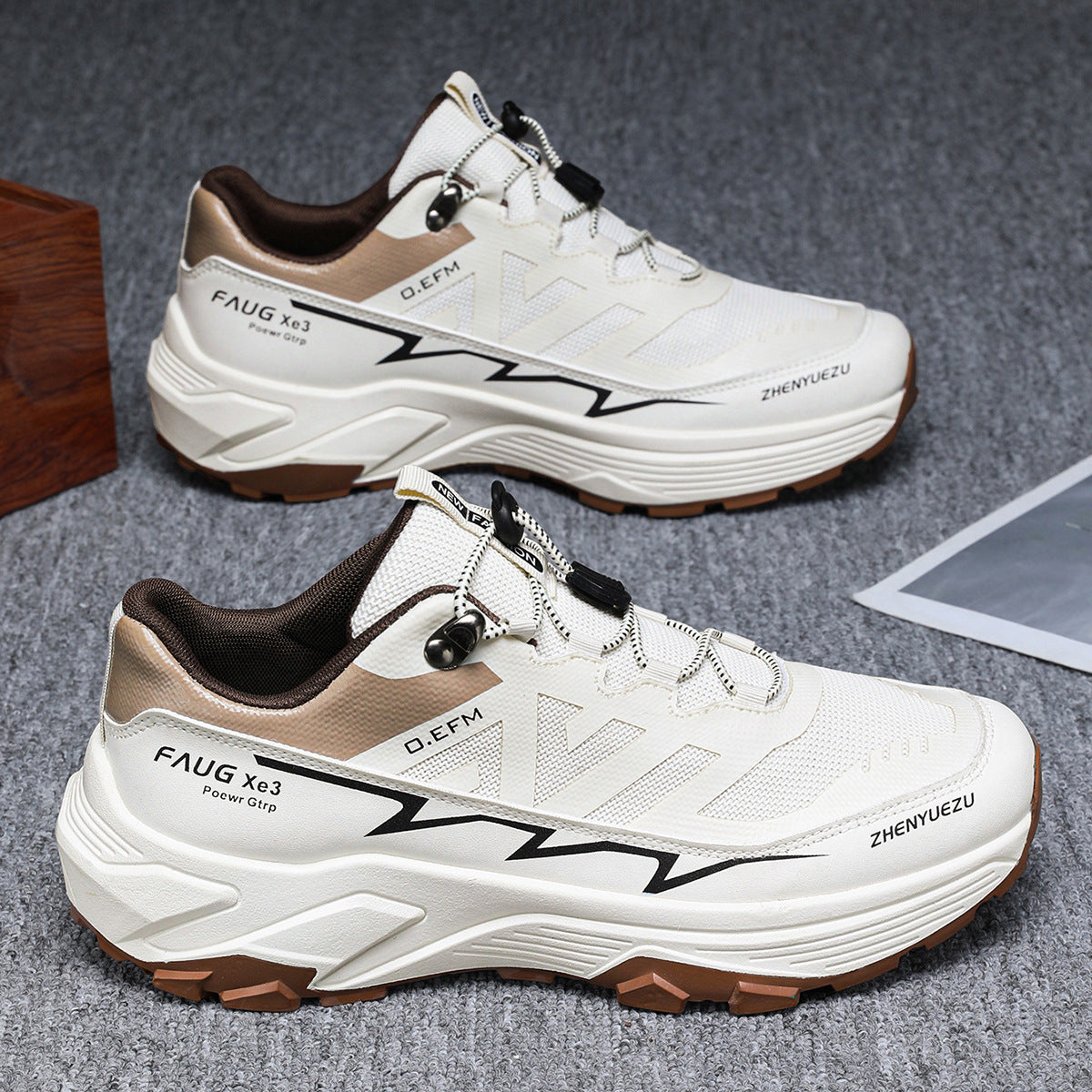 Men Colorblock Sneakers Outdoor Casual Mountaineering Hiking Running Sports Shoes - ARCHSHOPE