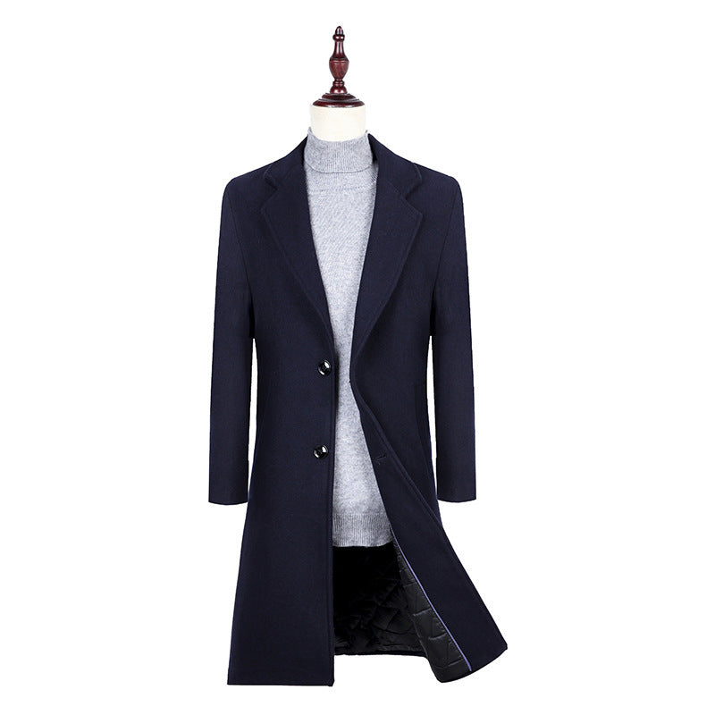 Schlichter Trenchcoat aus Wolle