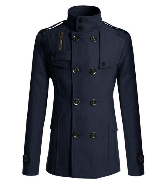 Herren-Trenchcoat aus Wolle