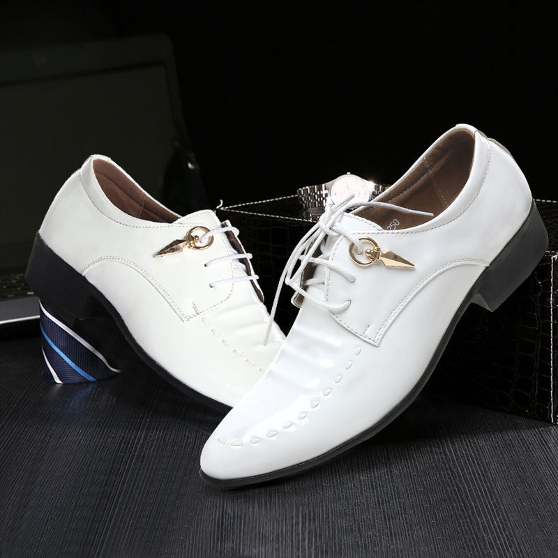 Formale Herren Abendschuhe Echtes Leder Schwarz Luxus Hochzeit Schuhe Männer Wohnungen Büro Oxfords