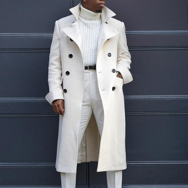Britischer lockerer Mantel, mittellanger Trenchcoat