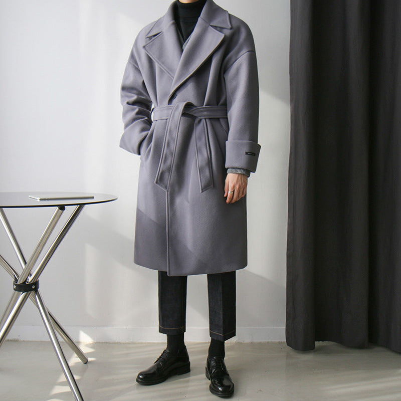 Manteau homme tendance en laine épaisse