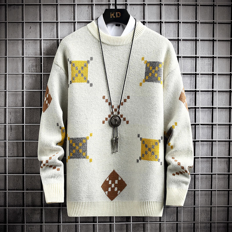 Pull épais à col roulé pour homme