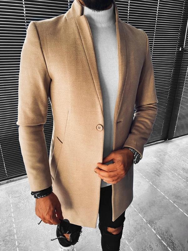 Doppelseitiger Wollmantel Herrenjacke Mantel