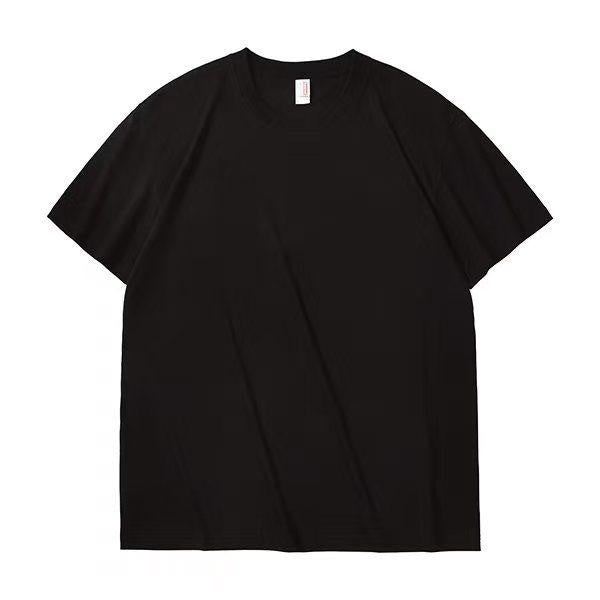 180G Adult Pure Pure Cotton Black Men's T-shirt CUSTOMIZATION - ARCHSHOPE