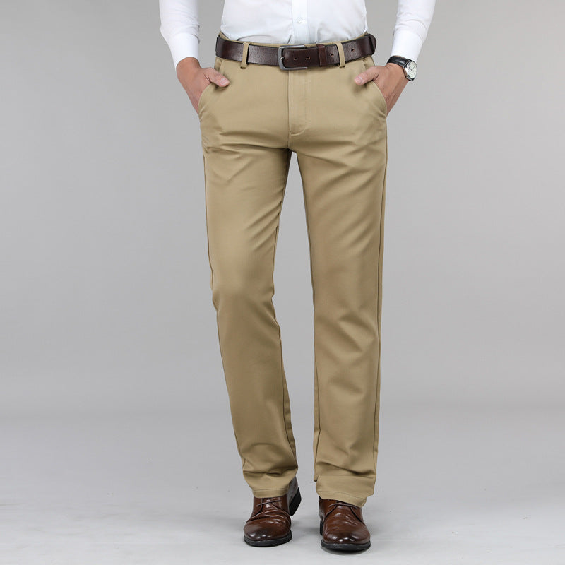 Stretch Ice Silk Straight Slacks Herren