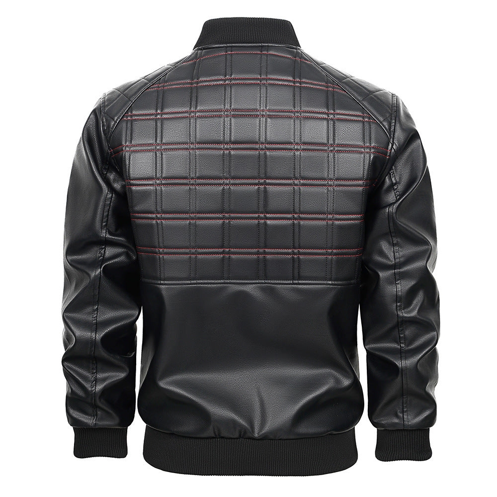 Nouvelle veste en cuir pour homme printemps et automne