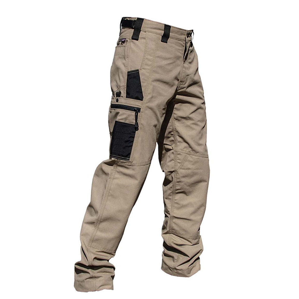 Beetle Outdoor Tactics Herren Frühling und Herbst Atmungsaktive und tragbare Multi-Pocket Loose Camouflage Cargohose