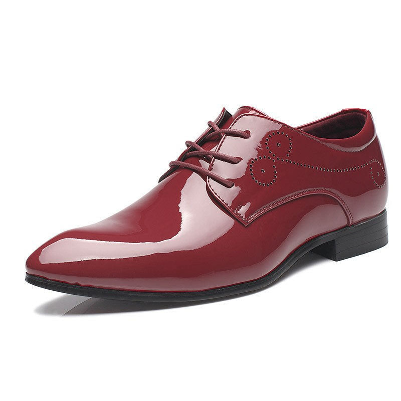Men Leather Shoes Men Business Casual Dress Shoes Business Casual Leather Shoes Slip-on Black Driving Shoe For Men - ARCHSHOPE