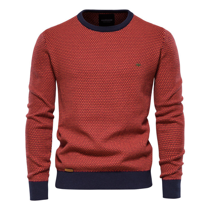 Casual Hit Farbe männer Europäischen Größe Hemd Trend Pullover