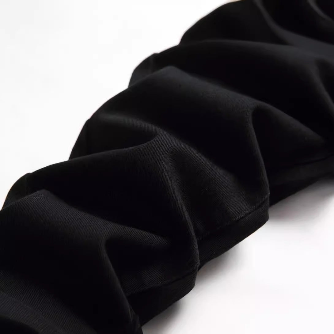 Jean droit élastique noir pour homme