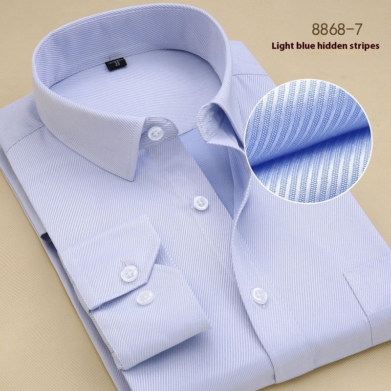 Chemise noire à manches longues pour homme, coupe slim