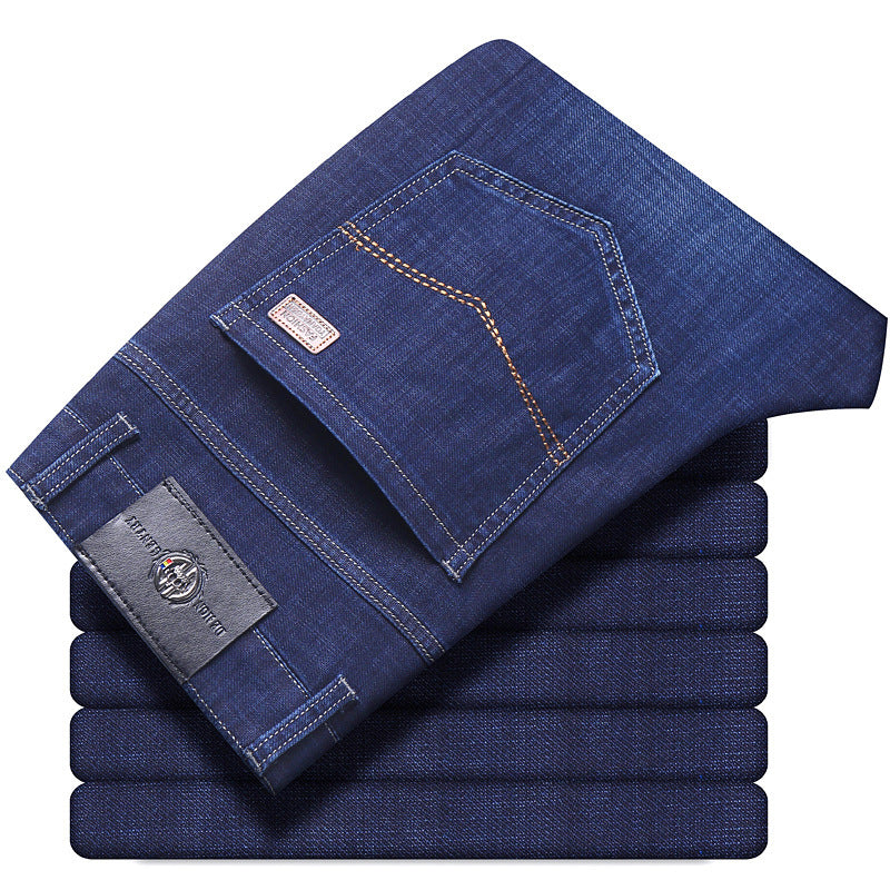 Stretch-Jeans Herbst und Winter Lose Plus Size Business Casual Hosen