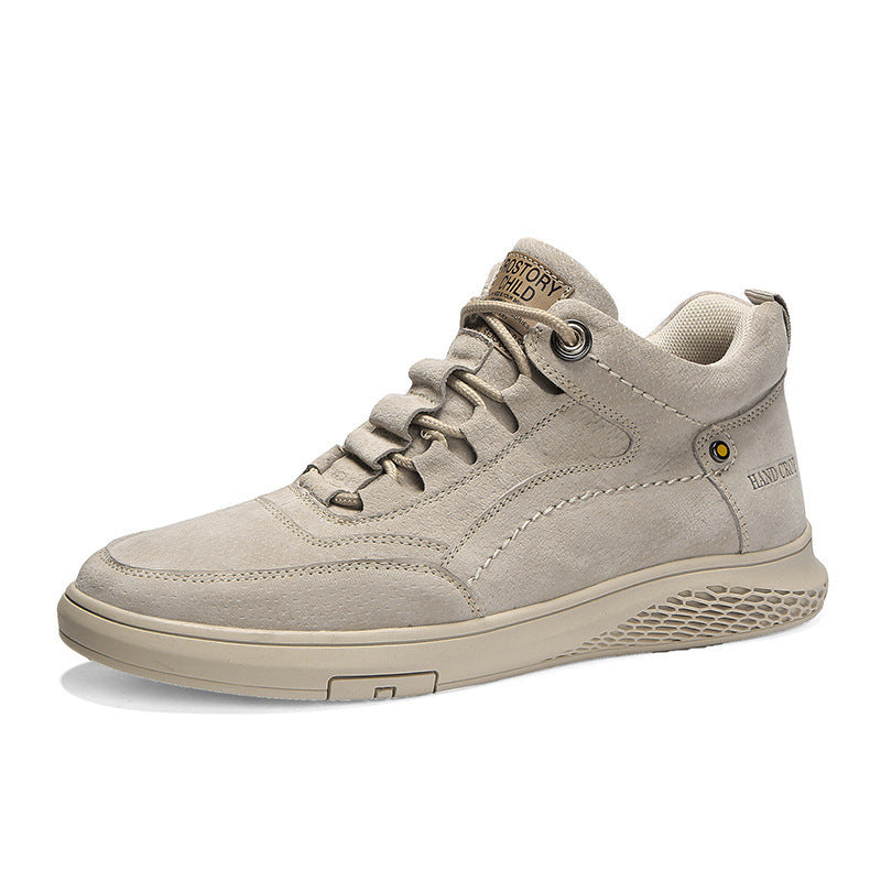 Herren Frühling Leder Sneaker