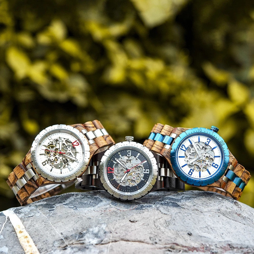 Wooden Automatic Mechanical Watches Men Luxury - ARCHSHOPE