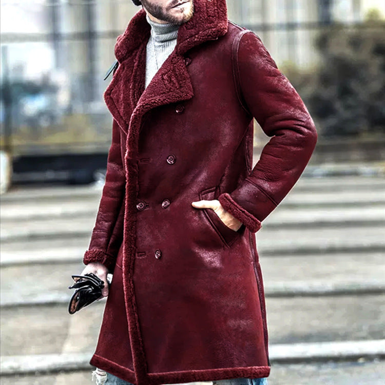 Manteau de fourrure rembourré pour homme