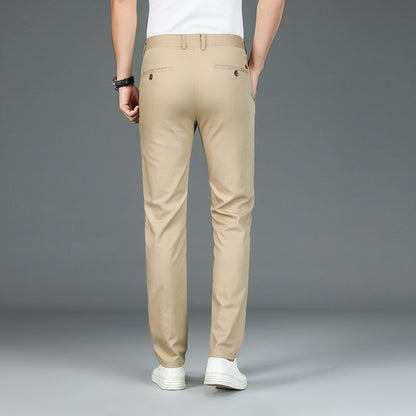 Sommer Eis Seide Anzug Hosen Männer Casual Hosen Gerade Lose Business Hosen Dünne