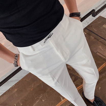 Bestickte neue Slim Casual Westernhose für Herren