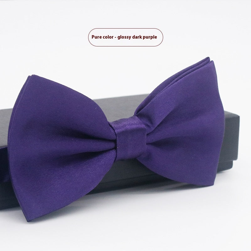 Men's Solid Color Formal Wear Wedding Business Casual Groom Groomsman Bow Tie - ARCHSHOPE