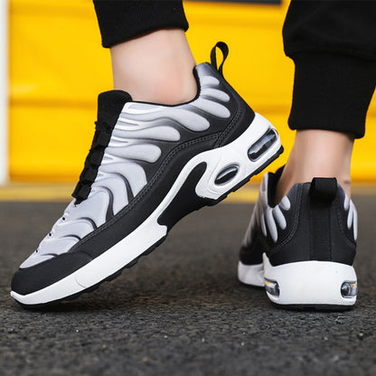 Farbblockierte Sneakers für Herren, personalisierte modische Schnürschuhe mit Luftkissen, Sportschuhe, lässige Laufschuhe für draußen