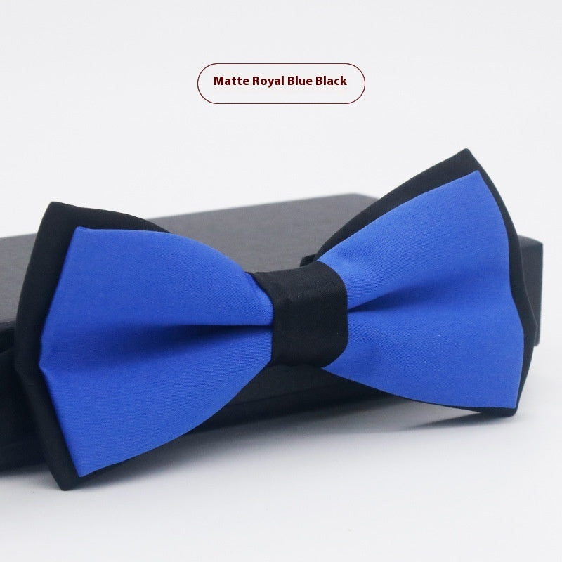 Men's Solid Color Formal Wear Wedding Business Casual Groom Groomsman Bow Tie - ARCHSHOPE