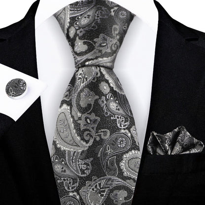 Jacquard-embroidered Cashew Flower Tie - ARCHSHOPE