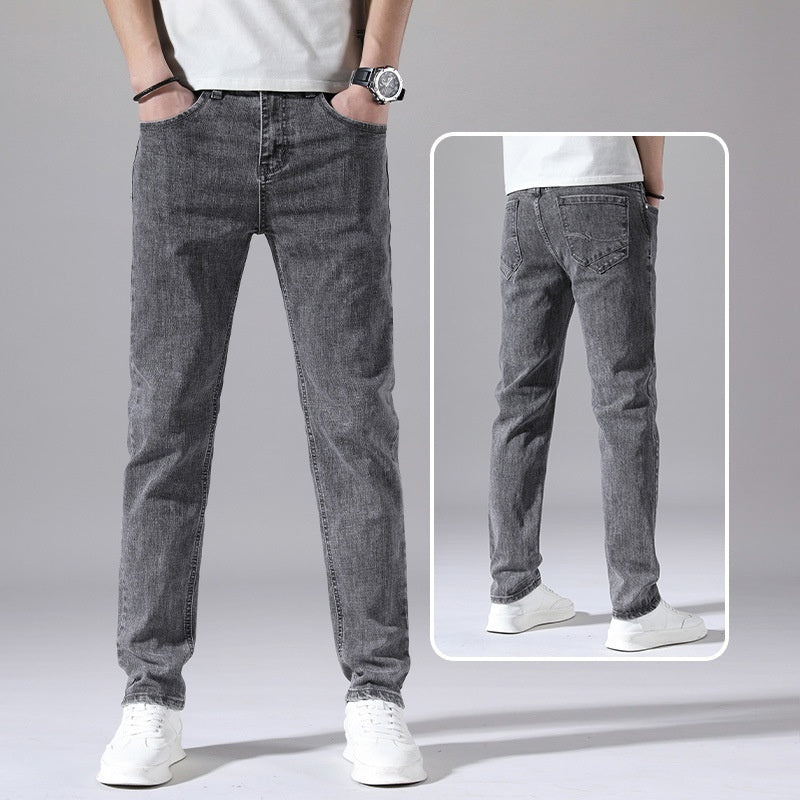 Retro Dünne Jeans Gerade Lose Freizeithose Männer