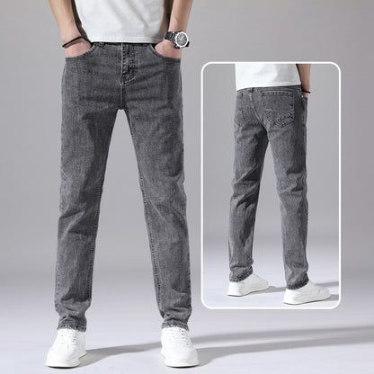 Retro Dünne Jeans Gerade Lose Freizeithose Männer