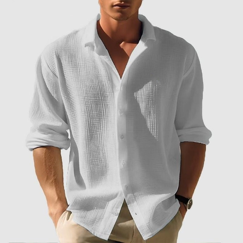 Men's Long Sleeve Single Breasted Fashion Tops