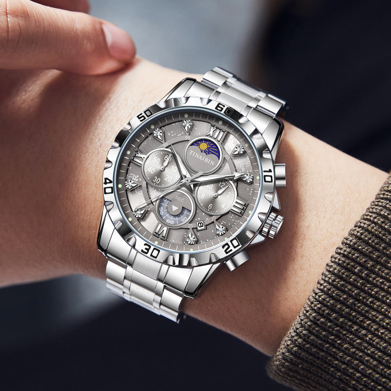 Men's Multi-functional High-grade Quartz Watch Waterproof Luminous - ARCHSHOPE