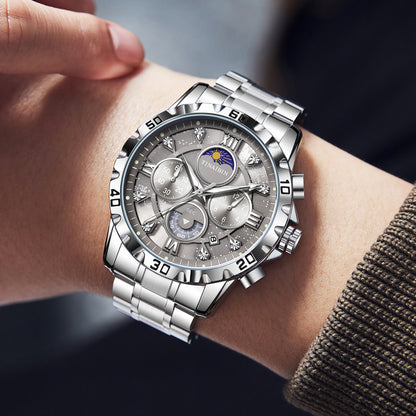 Men's Multi-functional High-grade Quartz Watch Waterproof Luminous - ARCHSHOPE