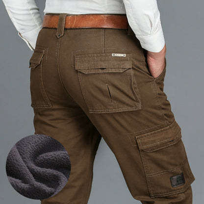 Battlefield Jipu Winter Plüsch Overalls Casual Hosen Männer