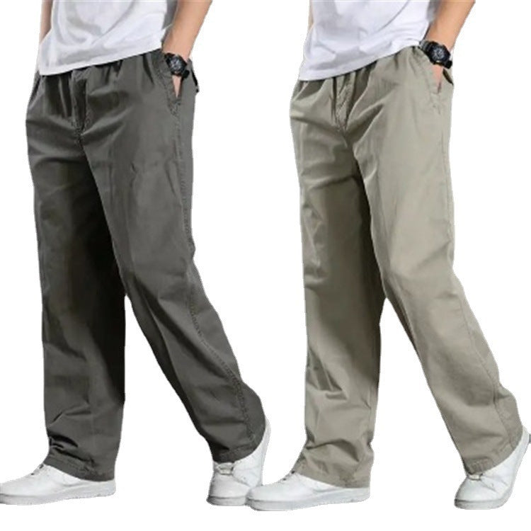 Neue lässige Herren-Overalls aus Baumwolle in Übergröße