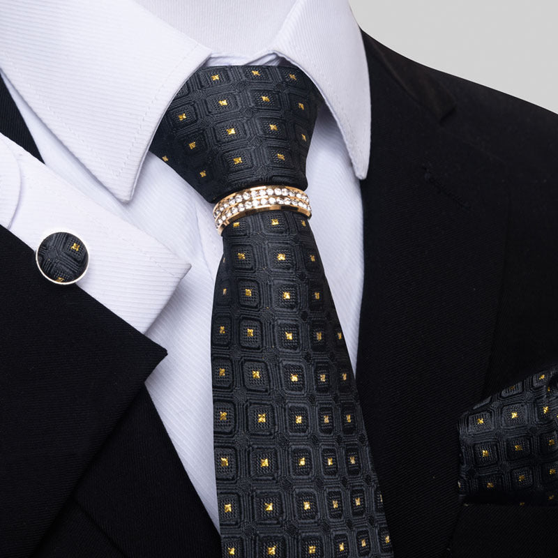Multi Colored Striped Floral Mens Tie - ARCHSHOPE
