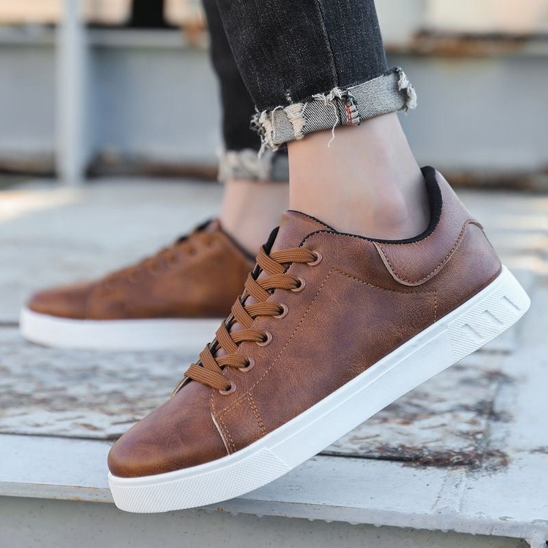Lace-up Flat Shoes Men's Fashion Casual Shoes - ARCHSHOPE