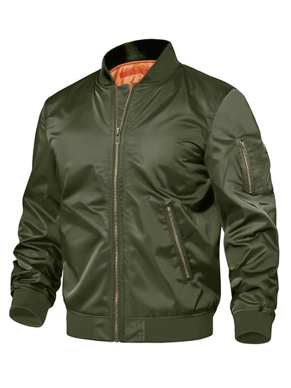 Herrenjacke Neue Frühling Herbst Männliche Baseballjacken Pilot Männer Outwear Mantel Reißverschluss Herrenuniform