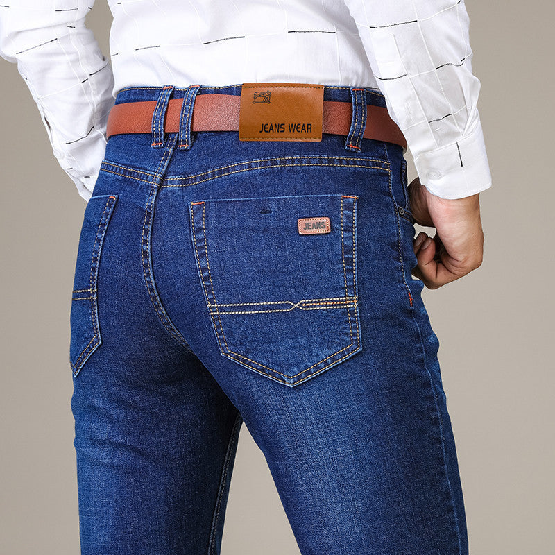 Herren Stretch Slim Straight Business Casual Jeans