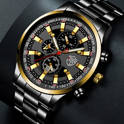 Stainless Steel Luminous Quartz Wristwatch For Men - ARCHSHOPE