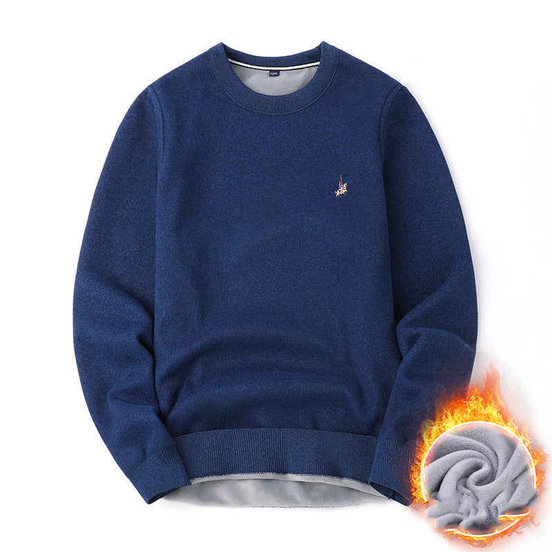 Pull Homme Automne Hiver Plus Velours Épaississant Base