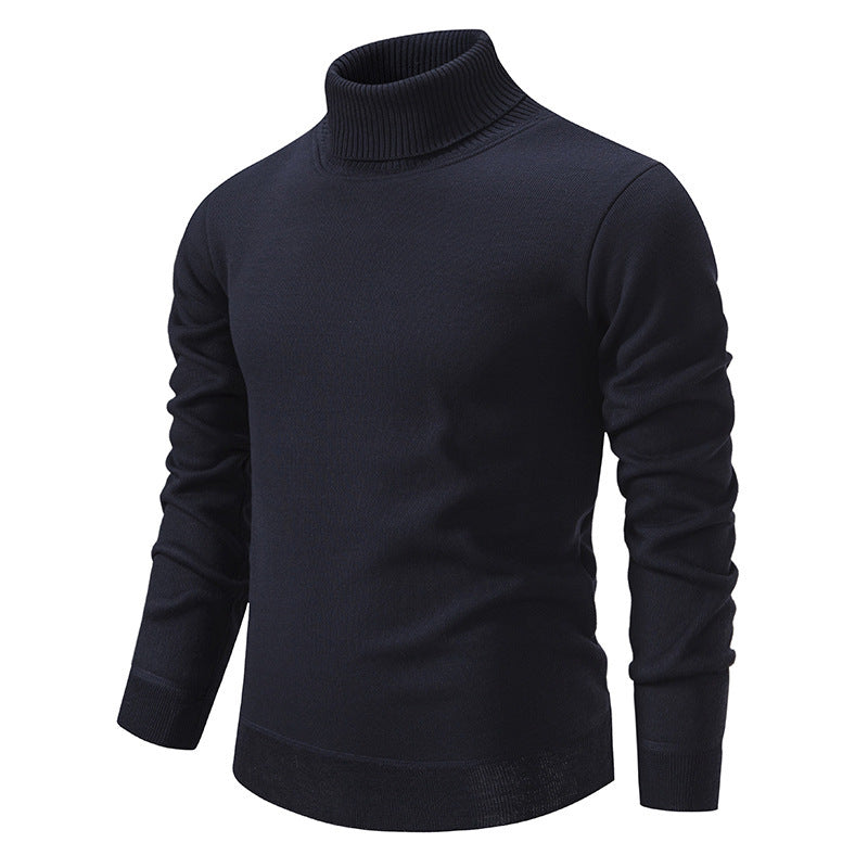 Autumn And Winter Velvet Thickening Sweater Knitwear Men's Turtleneck - ARCHSHOPE
