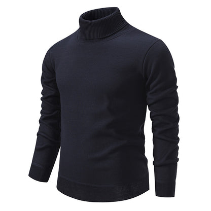Autumn And Winter Velvet Thickening Sweater Knitwear Men's Turtleneck - ARCHSHOPE