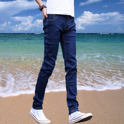 Jeans fins pour hommes, amples, skinny, décontractés
