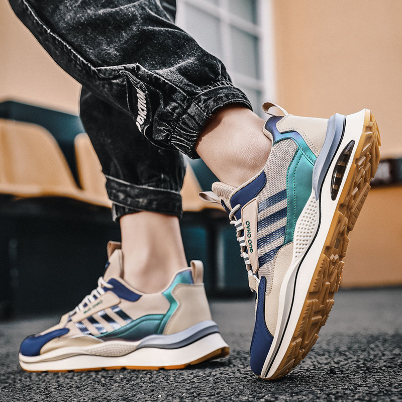 Baskets décontractées pour hommes, chaussures à coussin d'air, chaussures de sport, de basket-ball, de course, d'extérieur