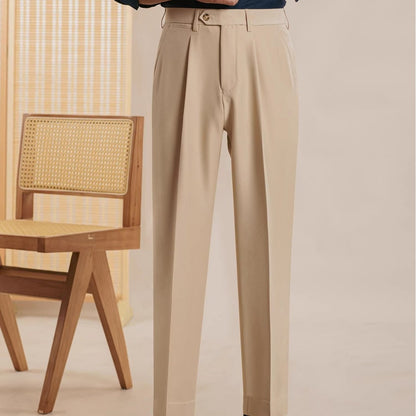 Pantalon de costume décontracté italien pour homme, printemps et automne
